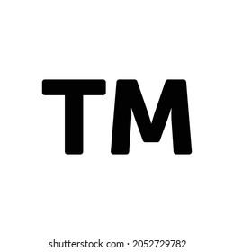 trademark Icon. Flat style design isolated on white background. Vector illustration