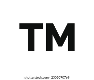 Trademark icon isolated on white background