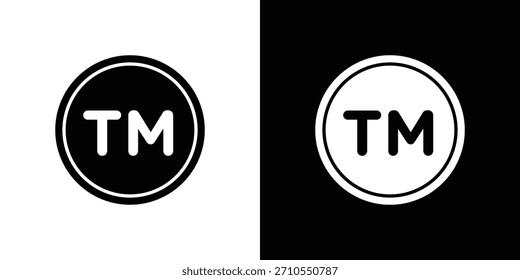 Icono de Marca comercial línea arte editable trazo y colección sólida para el diseño App