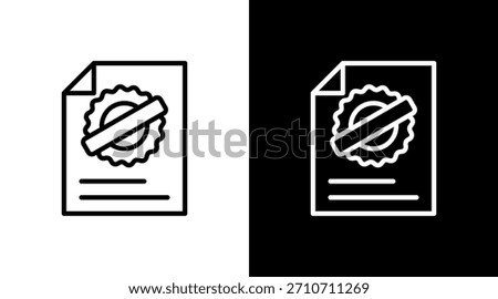 Trademark With Icon Set Design