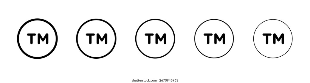colección de Vector de icono de Marca comercial. EPS 10
