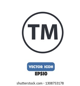 Trademark Icon, Trademark Vector Eps10