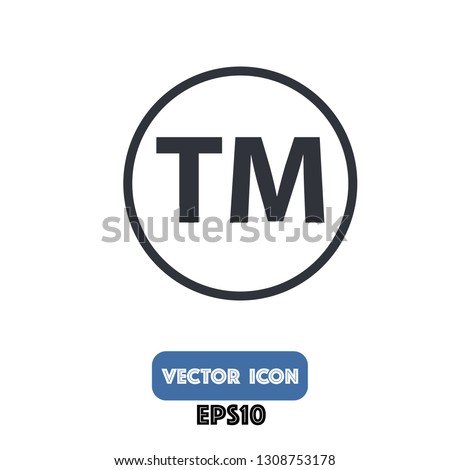 trademark icon, trademark vector eps10