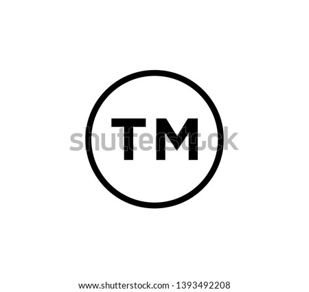 Trademark icon vector logo template