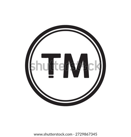 Trademark icon vector logo template