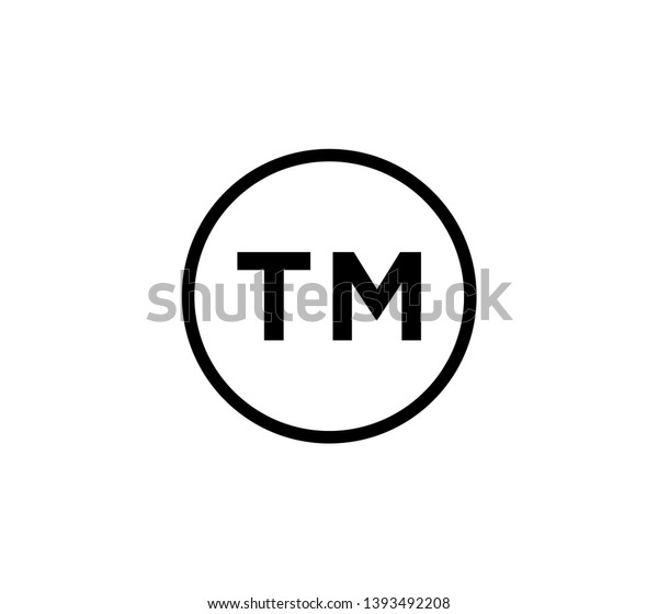 Trademark Icon Vector Logo Template Stock Vector (Royalty Free) 1393492208