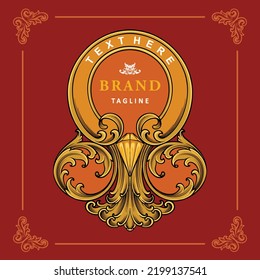 Trademark identity logo template label