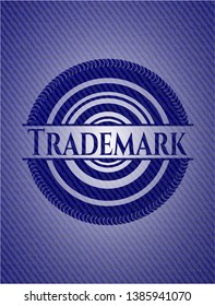 Trademark jean background. Vector Illustration. Detailed.