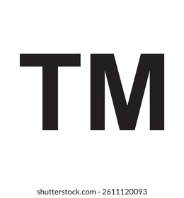 Trademark logo icon. Vector image