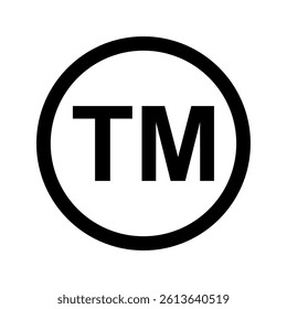 Trademark logo icon. Vector  image
