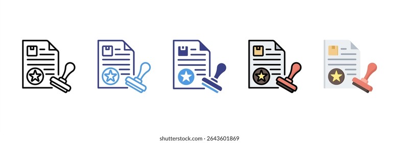 Marca comercial Multi Style Icon Set