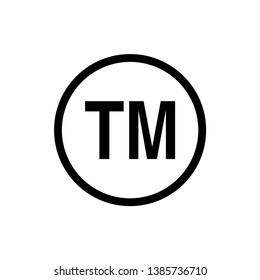 Trademark, Register Symbol Icon Vector Illustration