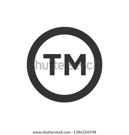 Trademark register symbol icon vector templates