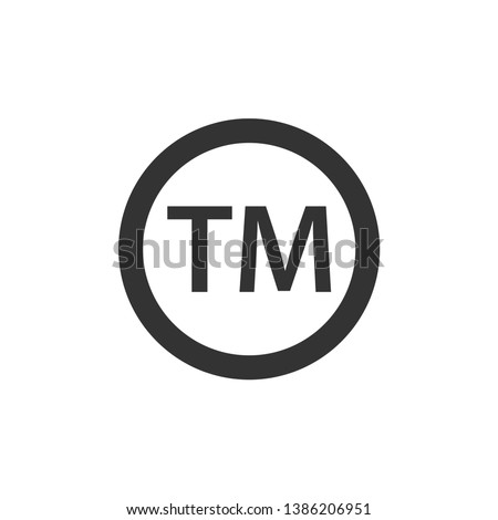 Trademark register symbol icon vector templates