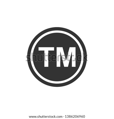 Trademark register symbol icon vector templates