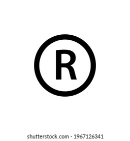 Trademark symbol icon. Clipart image isolated on white background