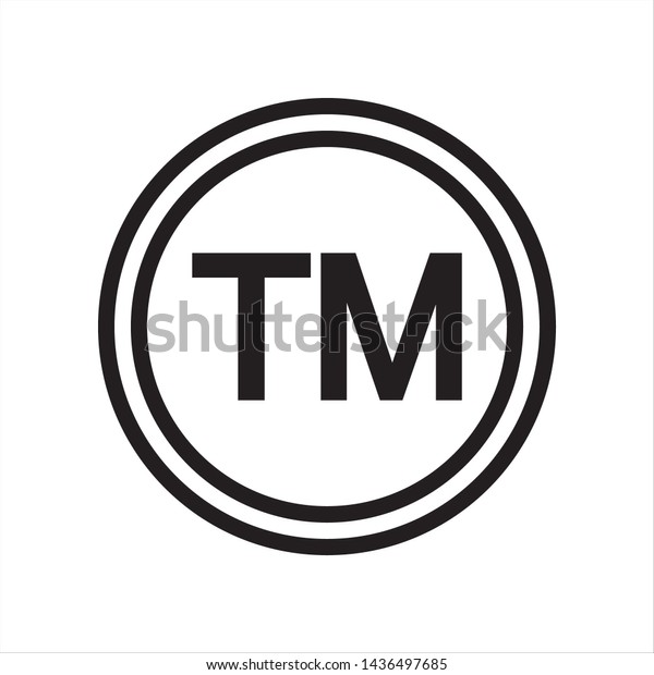 Trademark Symbol Icon Trendy Flat Style Stock Vector (Royalty Free ...