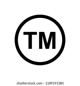 trademark symbol icon vector