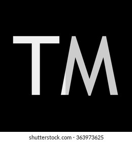 Trademark symbol  - vector icon