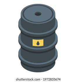 Trader barrel icon. Isometric of trader barrel vector icon for web design isolated on white background