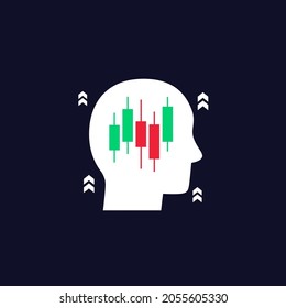 trader, broker icon with a head