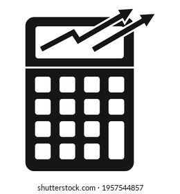 Trader calculator icon. Simple illustration of Trader calculator vector icon for web design isolated on white background