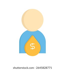 Trader with Dollar Sign Icon