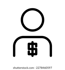Ilustración de diseño del vector de iconos del operador