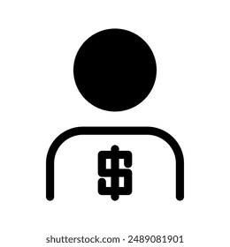 Trader Icon Vector Symbol Design Illustration