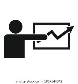 Trader lesson icon. Simple illustration of Trader lesson vector icon for web design isolated on white background