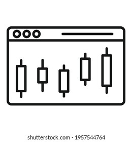 Trader web page icon. Outline Trader web page vector icon for web design isolated on white background