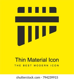 Tradicional bright yellow material minimal icon or logo design