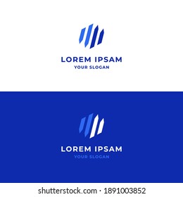 Trading advisors market charts Logo design abstract vector template. Business and finance company logotype concept.