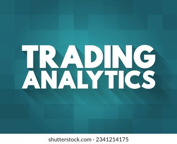 Trading Analytics gives a risk manager the ability to analyze the current day's trades and historical trade data from a comprehensive statistics report, text concept background
