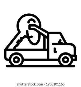 Trading auto icon. Outline Trading auto vector icon for web design isolated on white background