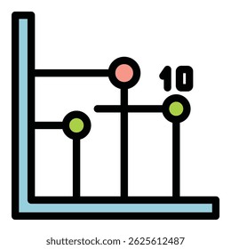 Ícone de negociação de bitcoin. Contorno de negociação bitcoin vetor ícone para web design isolado no fundo branco cor plana