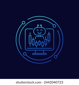 Trading Bot-Symbol, lineares Design