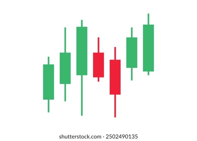 Trading candle stick pattern chart design icon. Crypto candles sign, stock and forex business investment trading analysis. Vector illustration