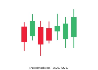 Ícone de design de gráfico de padrão de vela de negociação. Crypto velas sinal, estoque e análise de negociação de negócios forex. Ilustração vetorial