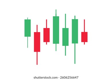 Trading candle stick pattern chart design icon. Crypto candles sign, stock and forex business investment trading analysis. Vector illustration