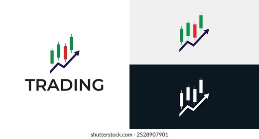 Plantilla de icono de logotipo de candelero comercial.