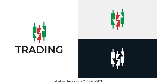 Plantilla de icono de logotipo de candelero comercial.