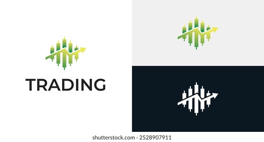 Plantilla de icono de logotipo de candelero comercial.