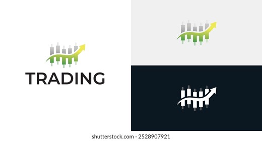Plantilla de icono de logotipo de candelero comercial.
