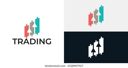 Plantilla de icono de logotipo de candelero comercial.