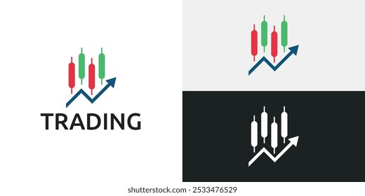 Plantilla de icono de logotipo de candelero comercial.