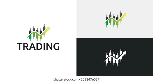 Plantilla de icono de logotipo de candelero comercial.