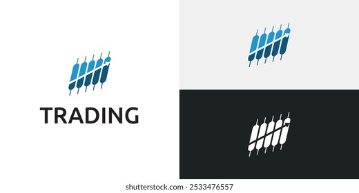 Plantilla de icono de logotipo de candelero comercial.