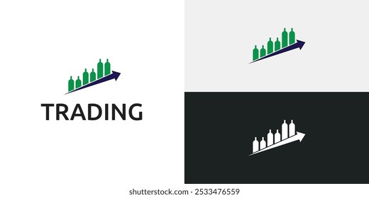 Plantilla de icono de logotipo de candelero comercial.