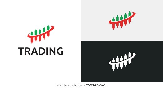 Plantilla de icono de logotipo de candelero comercial.